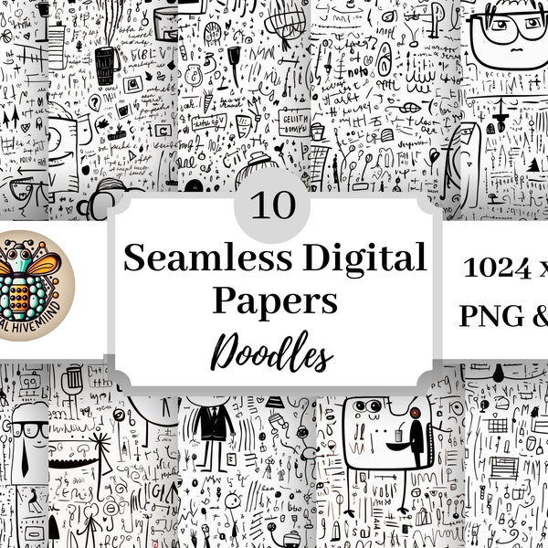 Doodle Wallpaper - Etsy