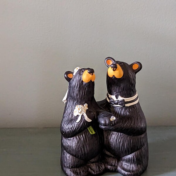 Bearfoots by Jeff Fleming Bride and Groom Bears