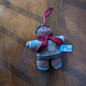 Gingerbread Man Christmas Ornament