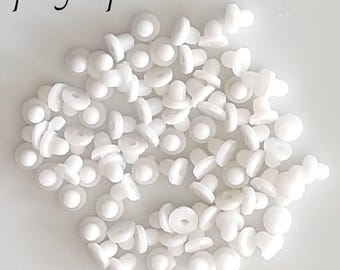 50/100 Ohrringclip-Schutz mit Gummispitze