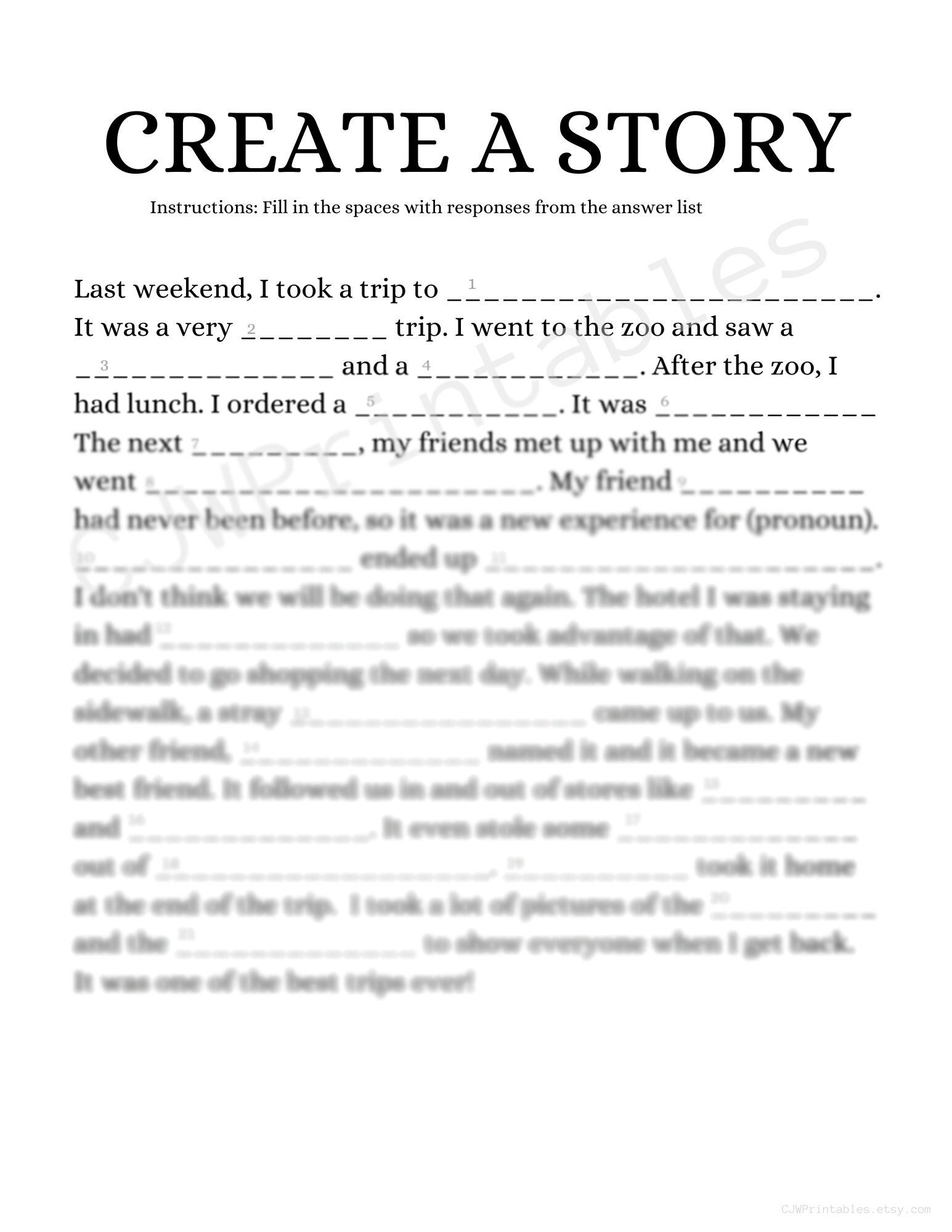 Create a Story Activity for Students - Etsy create-a-story-activity-for-students-etsy