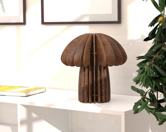 Champignon paramétrique - décor d'art minimaliste - fichier numérique pour découpe DIY - panneau acoustique