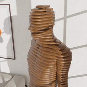 décoration sculpture paramétrique Homme mannequin Taille réelle fichier numérique découpe DIY image 3