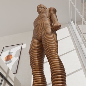 décoration sculpture paramétrique Homme mannequin Taille réelle fichier numérique découpe DIY image 5