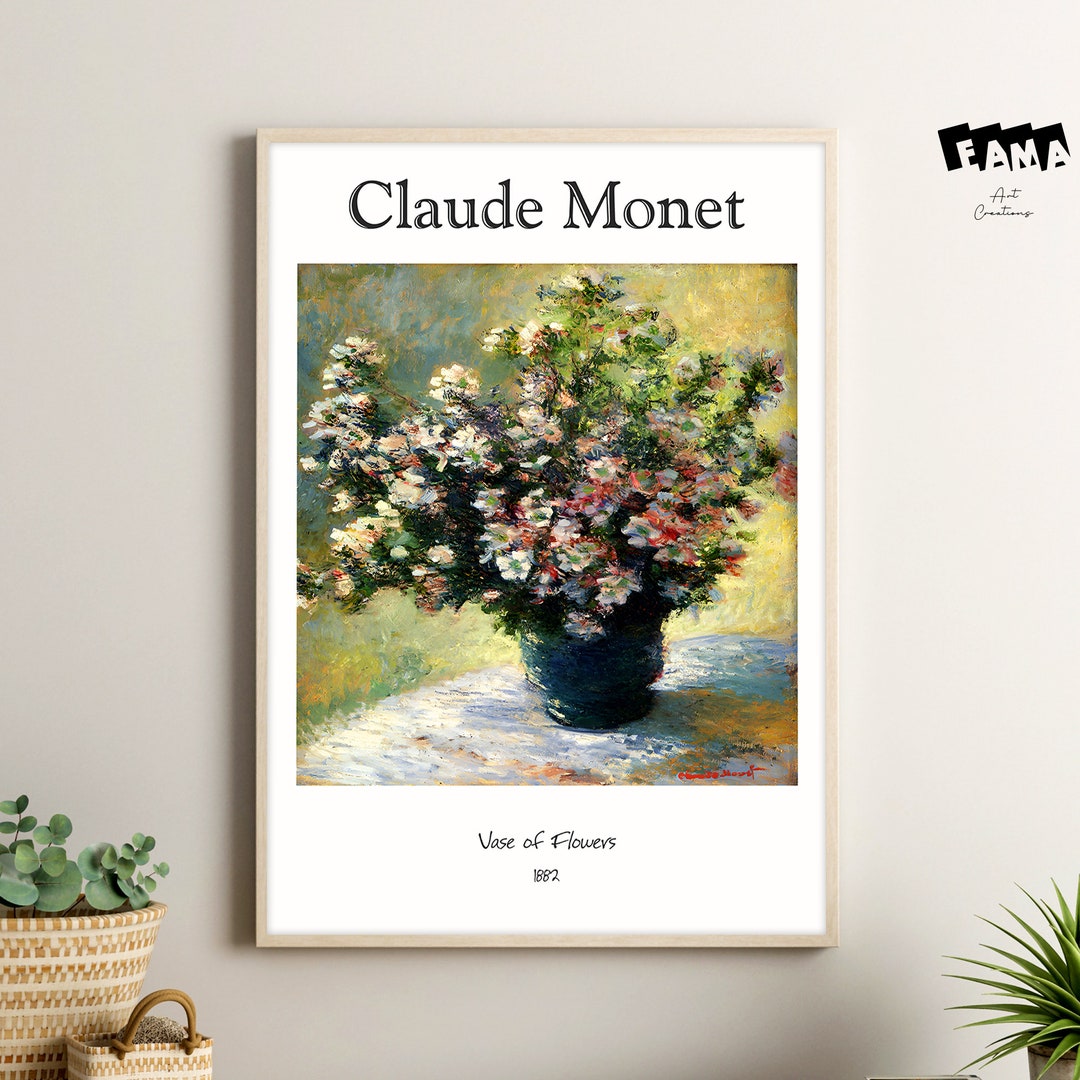 Claude Vase of Flowers 1882 Claude Print Etsy