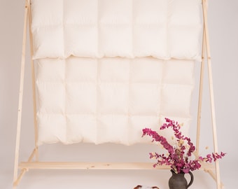 Winter blanket, down blanket, duvet, 155 x 220 cm, organic