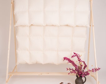 Winter blanket down duvet 155 x 220 cm organic