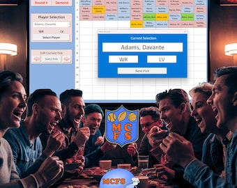 Digitaal digitaal ontwerpbord fantasyvoetbal 2025
