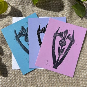 Black Eyed Susan Block Print Card