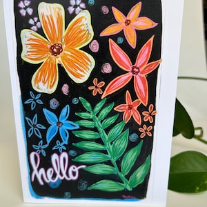 Bloemen Hallo-wenskaart