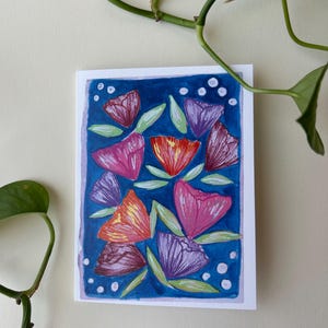 Abstract Flower Greeting Card