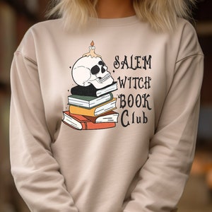 Salem Witch Book Clup Shirt, Book Lover Sweatshirt, Salem Sweater, Salem Massachusetts Shirt,Witch Shirt, Halloween Tee, Salem Shirt