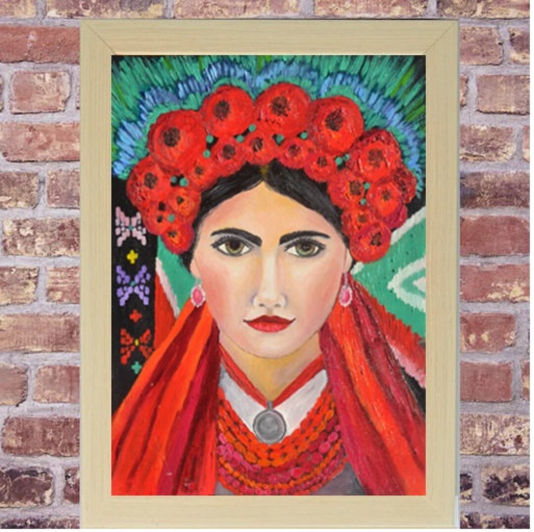 Ukrainian Girl Painting Original Ukrainian Oil Painting on Etsy