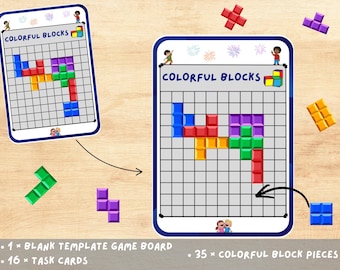 Juego imprimible de combinación de colores para niños, ideal para el aula, la escuela en casa o momentos de tranquilidad. Rompecabezas educativo para niños pequeños.