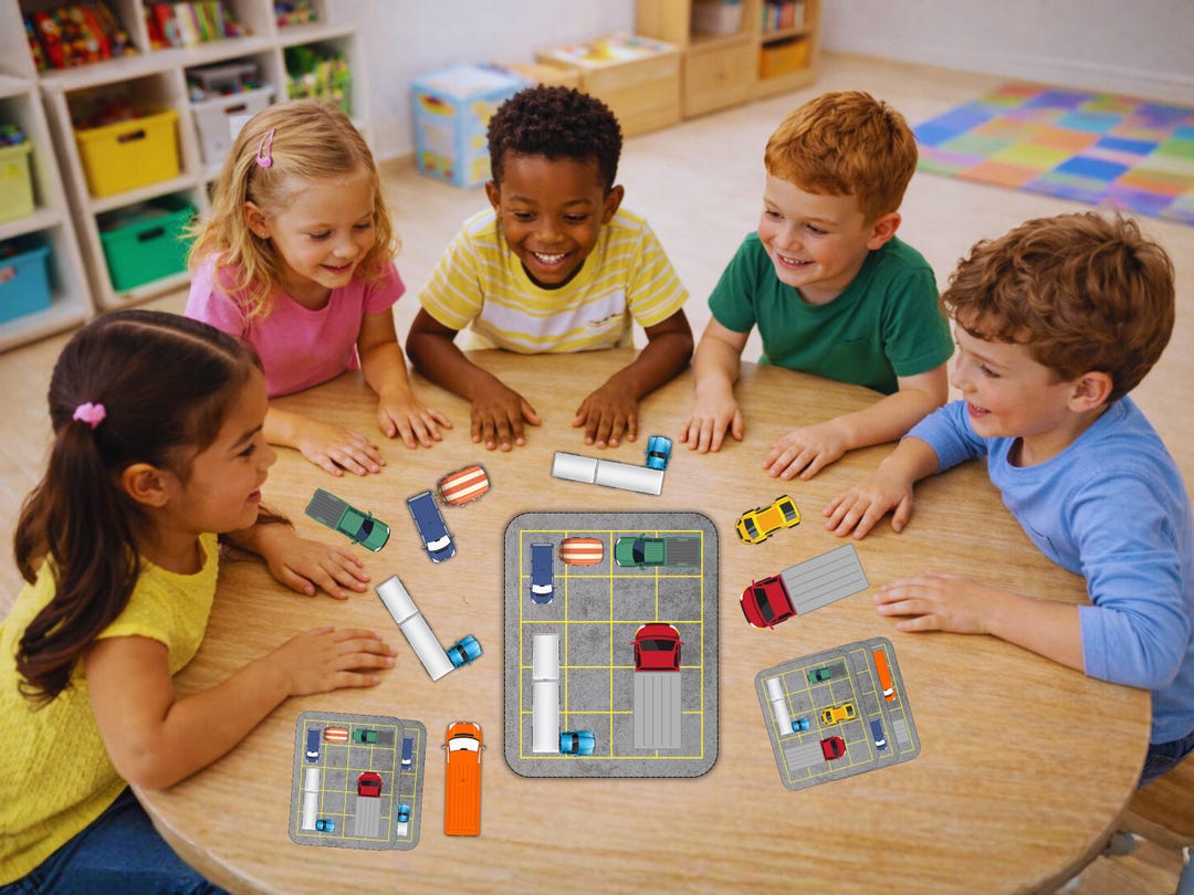 Home Parking Puzzle Game Printable Car Matching Activity for Kids - Etsy
