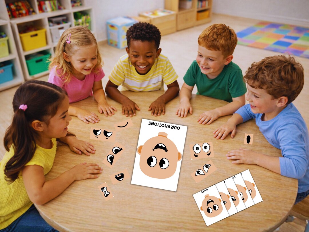 Fine Motor Emotions Activity Printable Cut and Paste - Etsy