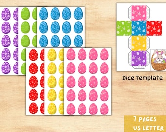Juego de actividades imprimibles para niños: tira los dados, colecciona y juega a las fiestas en el aula.