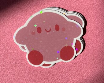 Sparkly Kirby Sticker