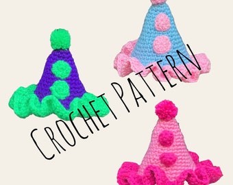 Clown Hat Crochet Pattern