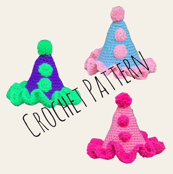 Clown Hat Crochet Pattern