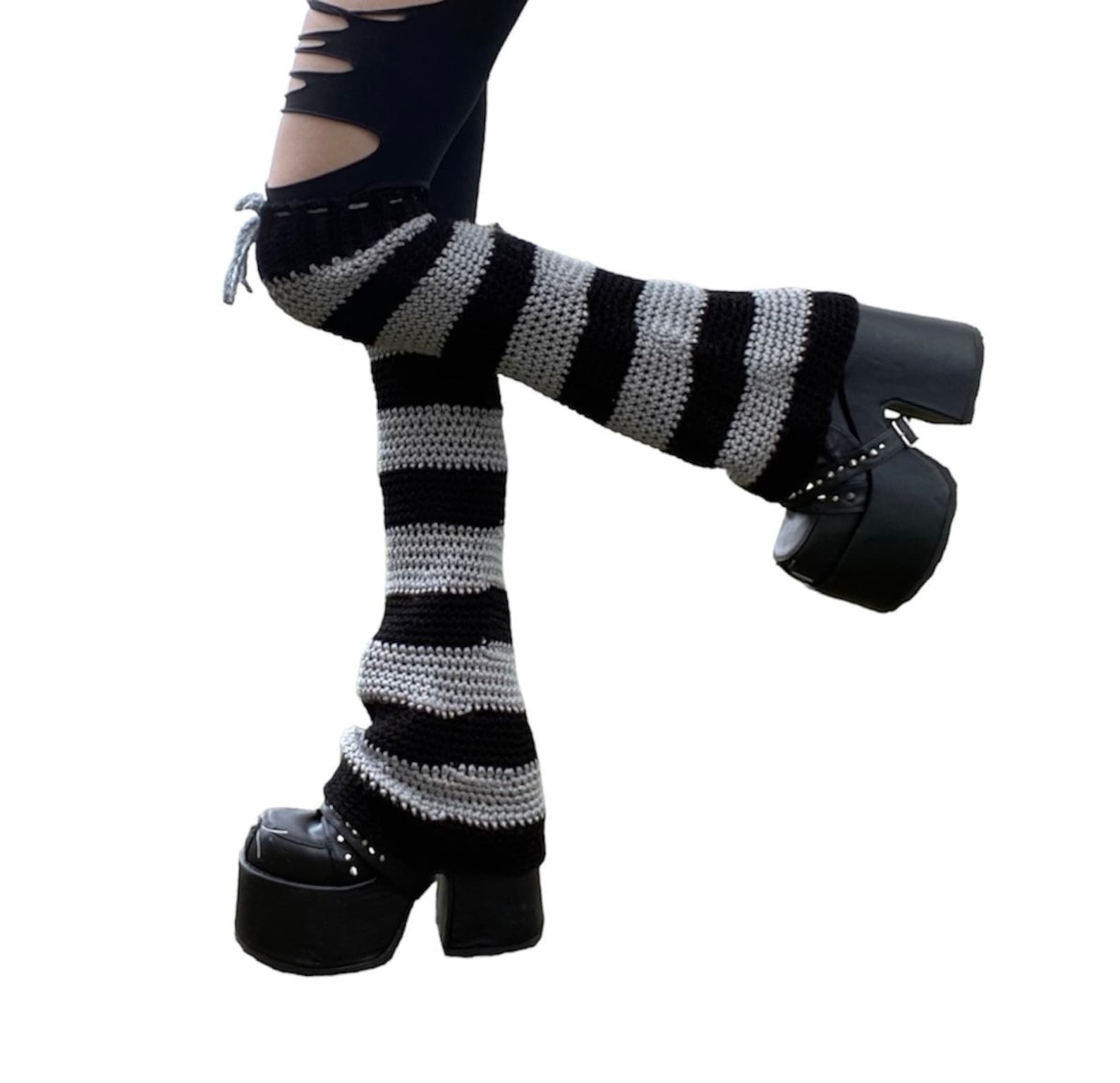 Goth Leg Warmers Crochet Pattern Etsy