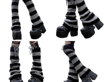 Goth Leg Warmers Crochet Pattern (With Photos)
