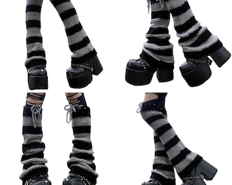 Goth Leg Warmers Crochet Pattern