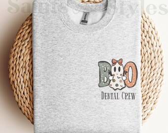 Halloween Dental Hygiene Gifts, Halloween Group Dental Shirts, Gifts For Dental Assistant Hygienist Dentist Spooky Future Dentist Sweatshirt