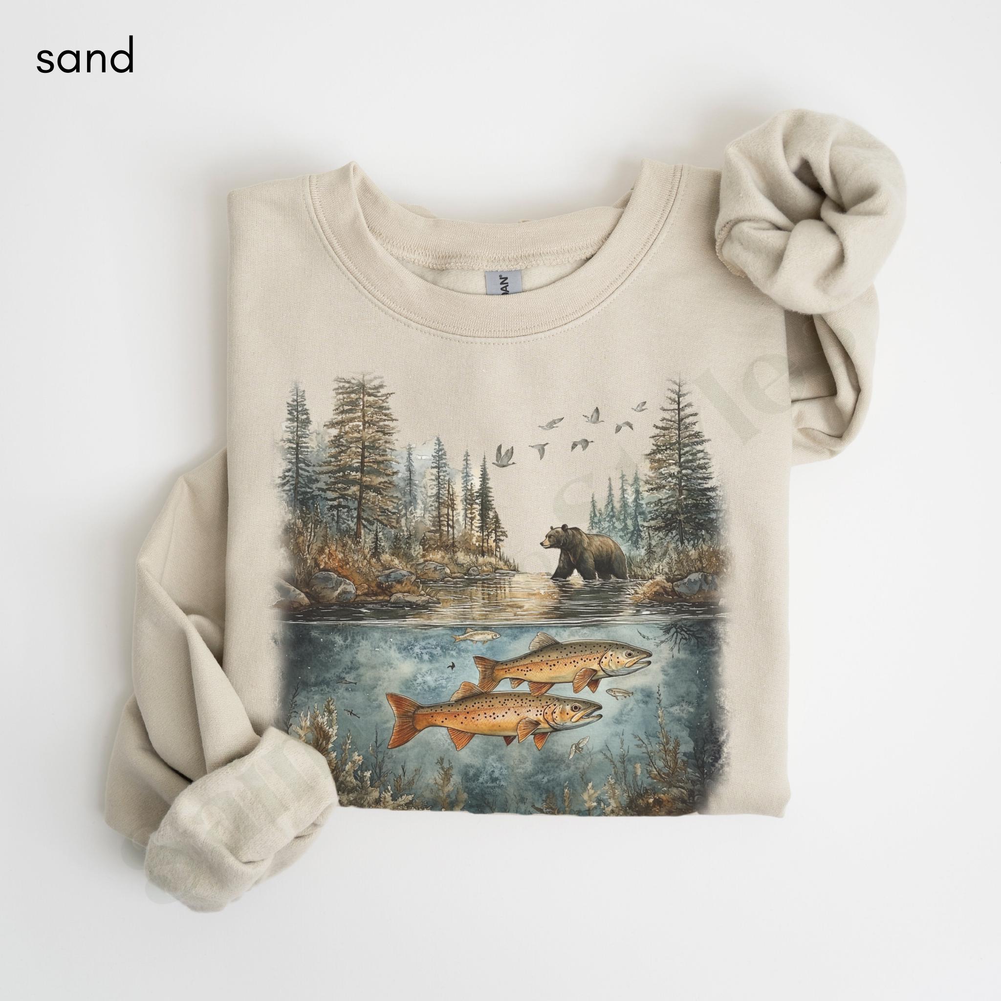 Brown Trout Sweatshirt - Etsy