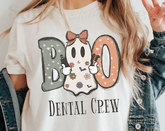Halloween Dental Hygiene Gifts, Halloween Group Dental Shirts, Gifts For Dental Assistant Hygienist Dentist Spooky Future Dentist Sweatshirt