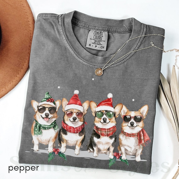 Corgi Christmas T-Shirt, Corgi Mom Dad Sweatshirt, Corgi Gifts, Holiday Pet Parent Gifts, Dog Christmas Shirt, Dog Costume Shirt Corgi Shirt