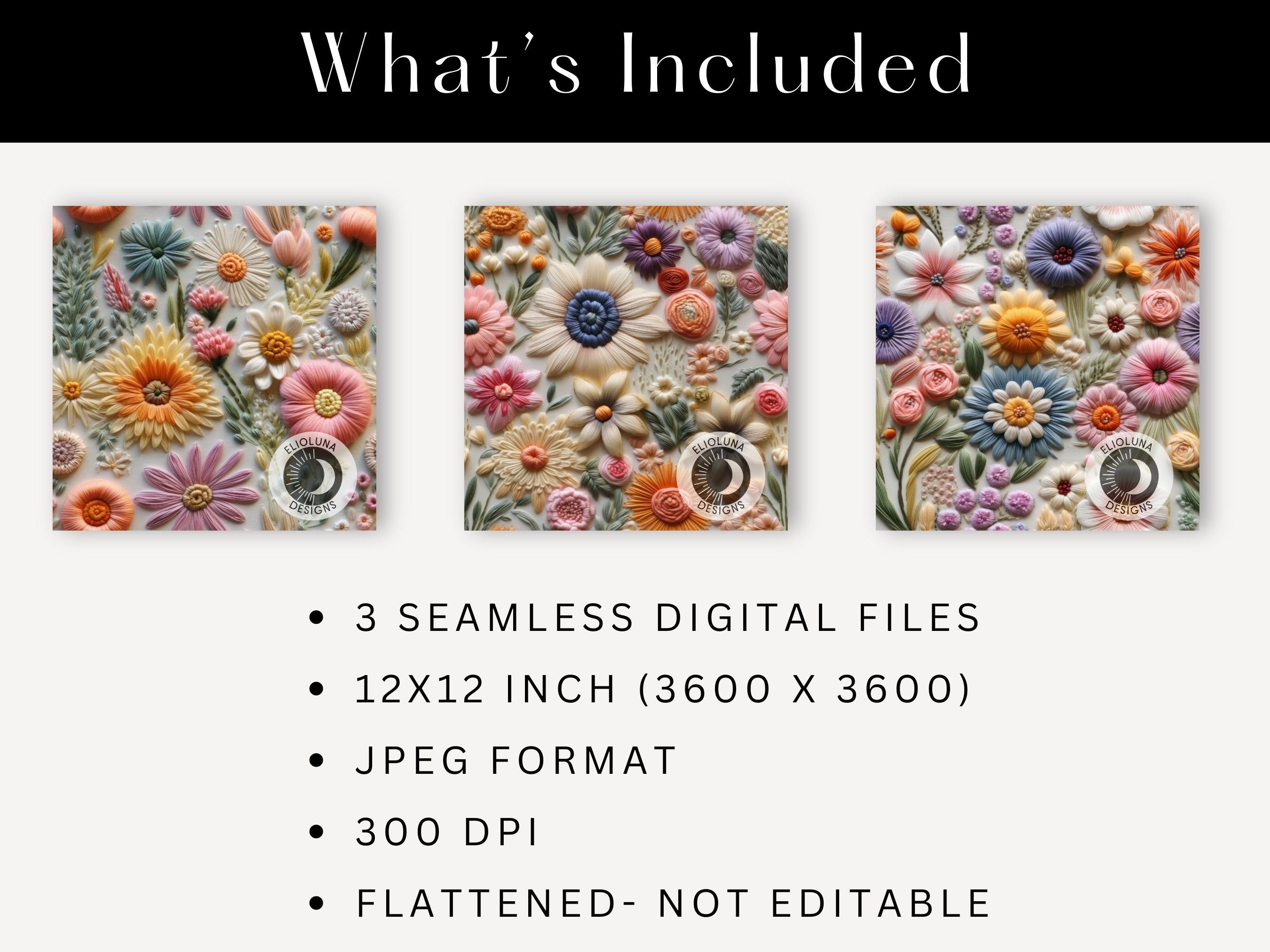 Digital Paper Spring Floral Seamless Pattern Spring Flowers 3D Faux ...