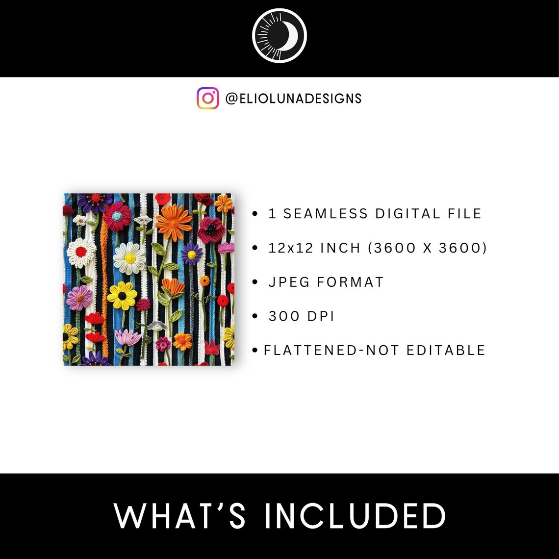 Dream Wild Floral Pattern Digitally Printed on Kiana Silk
