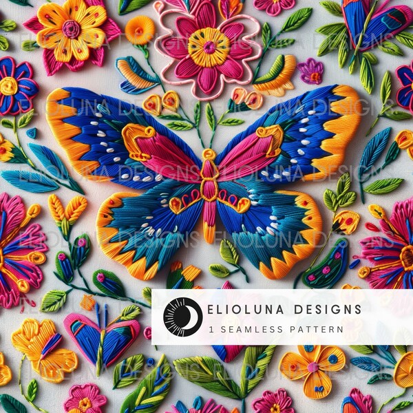 Mexican Embroidery Pattern - Etsy
