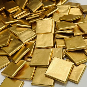Guld- eller silverfolie mjölkchoklad Neapolitaner, Minimalistiska chokladpraliner, Förlovningspresenter