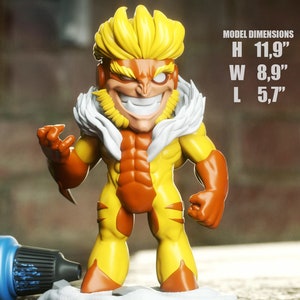 Movie and Game 3D Model File / Superhero 3D Model File / 3D STL File / Superhero STL File / Sabretooth Chibi 3D Model STL File