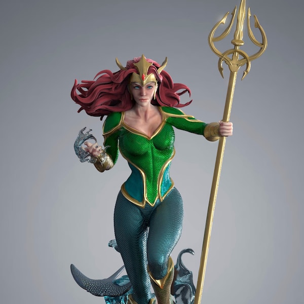 Movie and Game 3D Model File / Superhero 3D Model File / 3D STL File / Superhero STL File / Mera 3D Model STL File