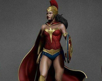 Movie and Game 3D Model File / Superhero 3D Model File / 3D STL File / Superhero STL File / Warrior Woman 3D Model STL File