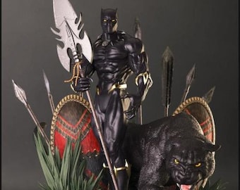 Movie and Game 3D Model File / Superhero 3D Model File / 3D STL File / Superhero STL File / Black Panther 3D Model STL File