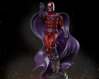Movie and Game 3D Model File / Superhero 3D Model File / 3D STL File / Superhero STL File / Magneto Various Pose 3D Model STL File