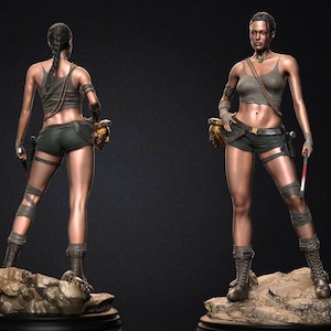 Movie and Game 3D Model File / Superhero 3D Model File / 3D STL File / Superhero STL File / Lara Croft Adult NSFW3D Model STL File