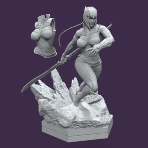 Fichier de modèle 3D de film et de jeu / Fichier de modèle 3D de super-héros / Fichier STL 3D / Fichier STL de super-héros / Fichier STL de modèle 3D Lady Thanos
