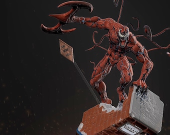 Movie and Game 3D Model File / Superhero 3D Model File / 3D STL File / Superhero STL File / Carnage 3D Model STL File