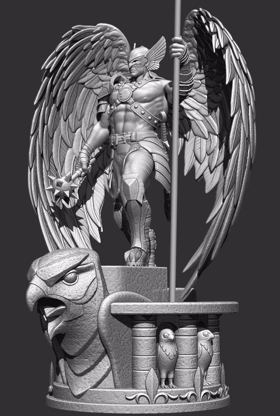 Movie and Game 3D Model File / Superhero 3D Model File / 3D STL File / Superhero STL File / Hawkman 3D Model STL File