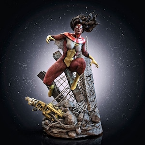Film en spel 3D-modelbestand / Superheld 3D-modelbestand / 3D STL-bestand / Superheld STL-bestand / Spiderwoman 3D-model STL-bestand