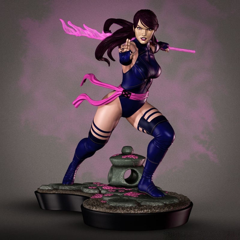 Movie and Game 3D Model File / Superhero 3D Model File / 3D STL File / Superhero STL File / Psylocke 3D Model STL File