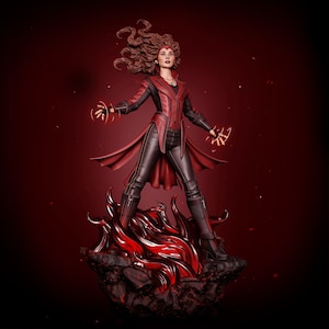 Movie and Game 3D Model File / Superhero 3D Model File / 3D STL File / Superhero STL File / Scarlet Witch 3D Model STL File