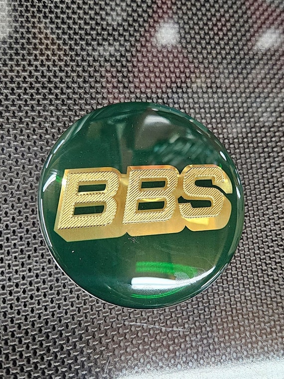 GREEN/GOLD BBS Center Cap 70mm - Etsy GREEN/GOLD BBS Center Cap 70mm - Etsy