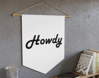 Howdy Banner Pennant - Arredamento Western - Cowgirl Wall Art