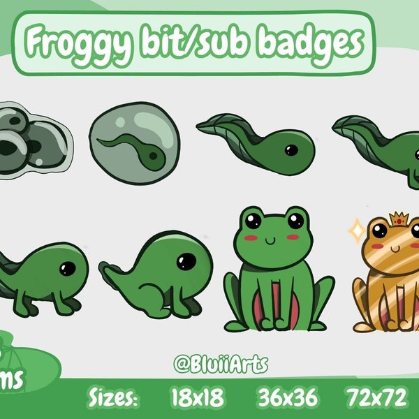 Green Froggy Bit / Sub Badges